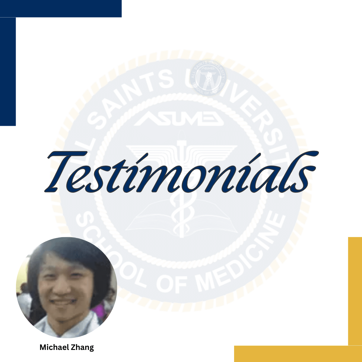 Michael Zhang Testimonials