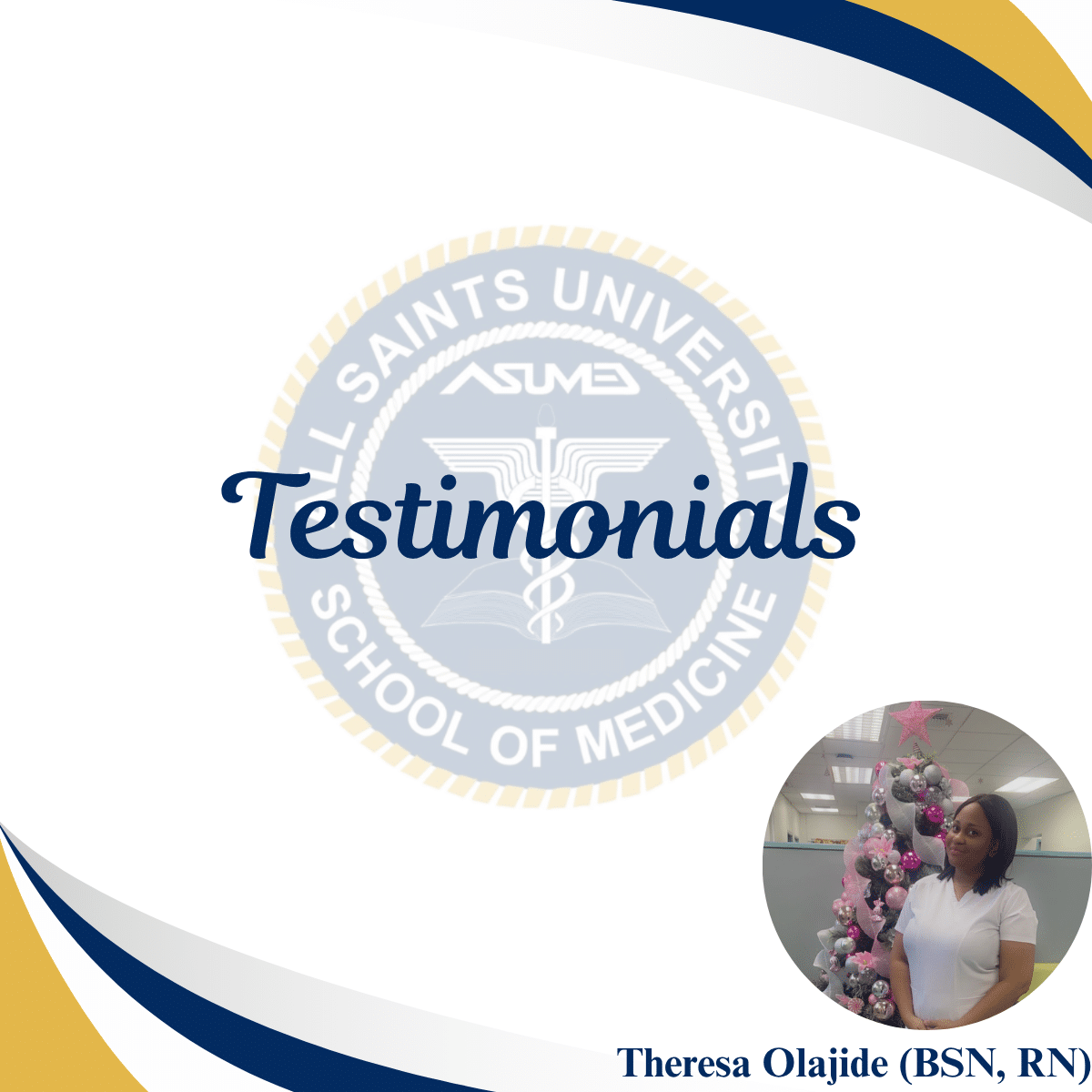 Theresa Olajide (BSN, RN) Testimonial